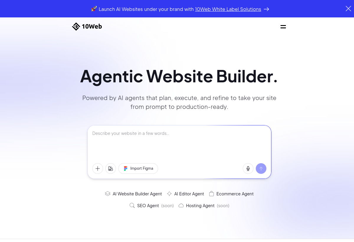 10Web AI Website Builder screenshot