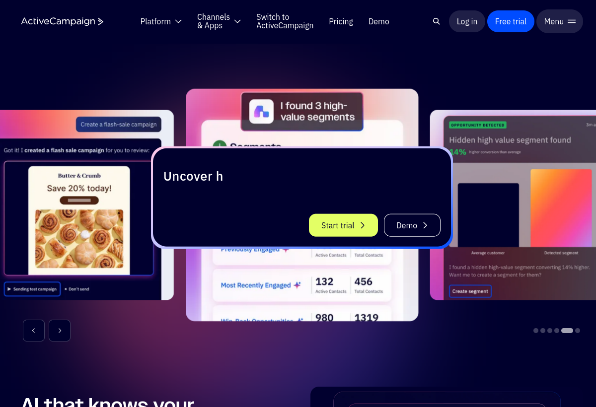 ActiveCampaign screenshot