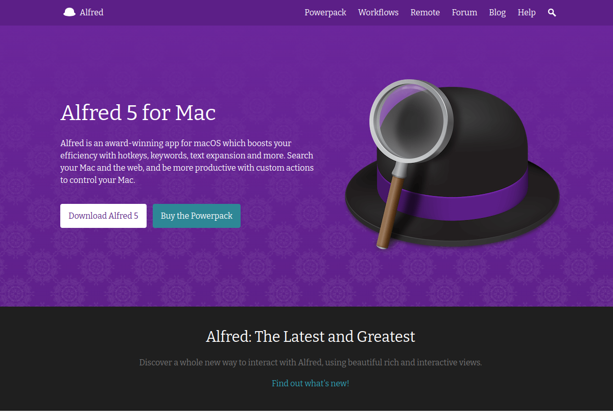 Alfred screenshot