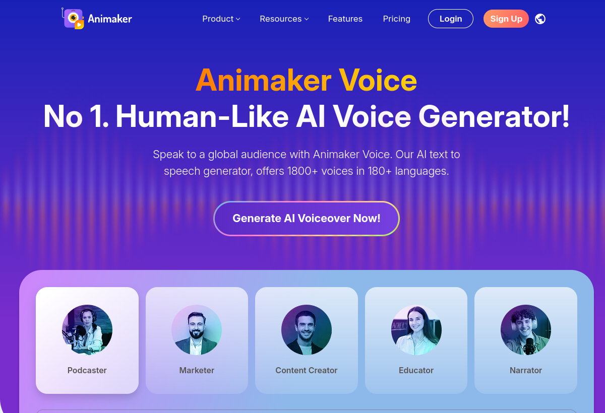 Animaker Voice screenshot