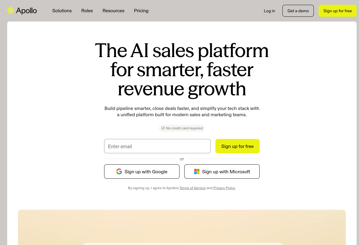 Apollo.io screenshot