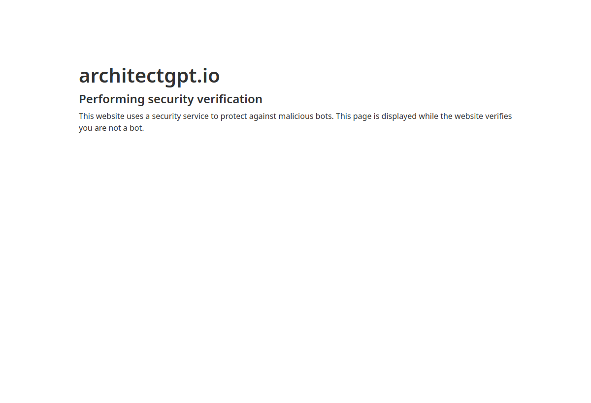 ArchitectGPT screenshot