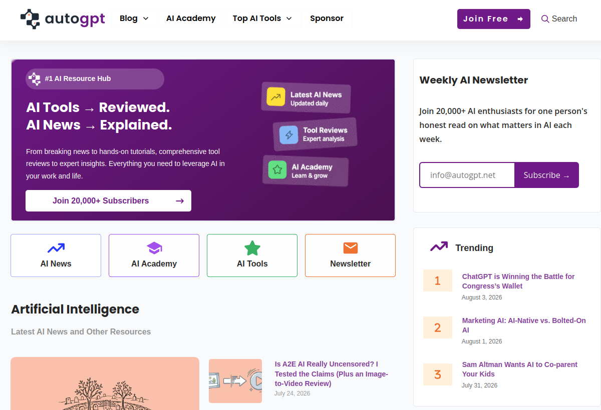 AutoGPT screenshot