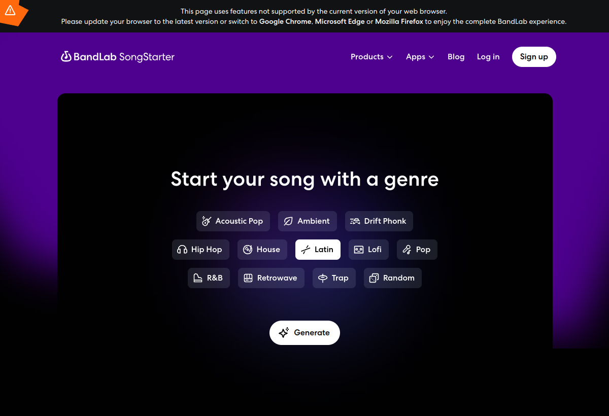 BandLab SongStarter screenshot