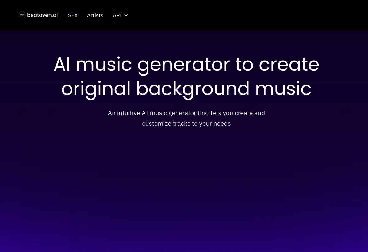 Beatoven.ai screenshot
