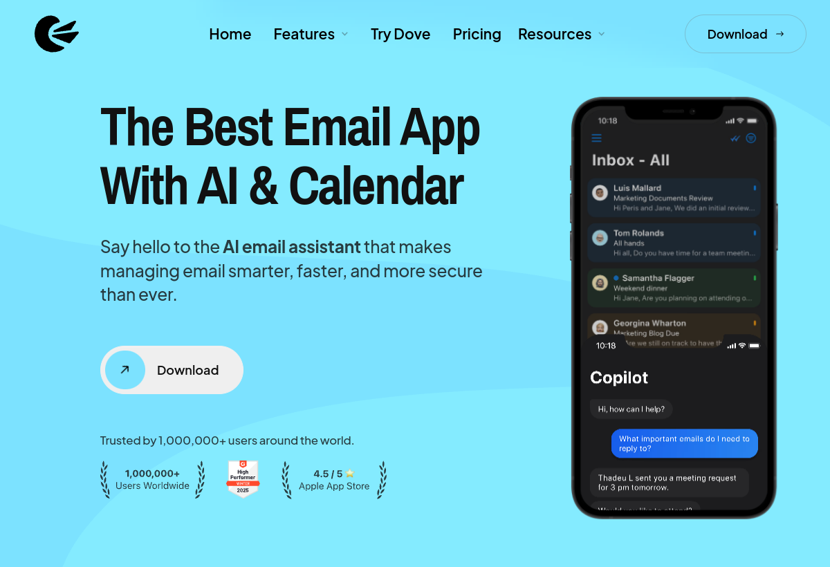 Canary Mail screenshot