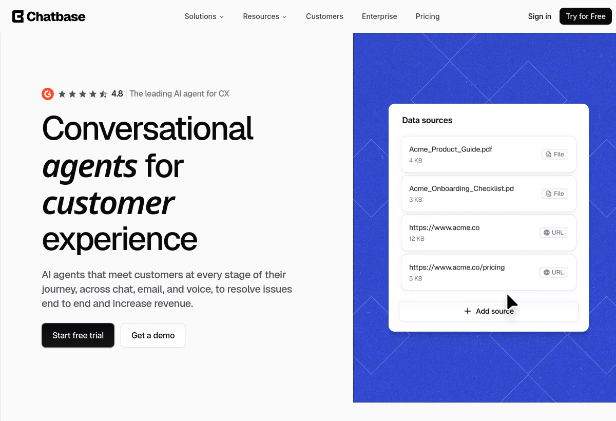 Chatbase screenshot