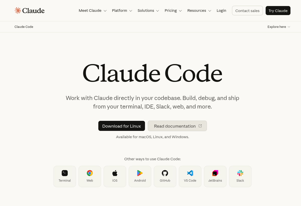 Claude Code screenshot
