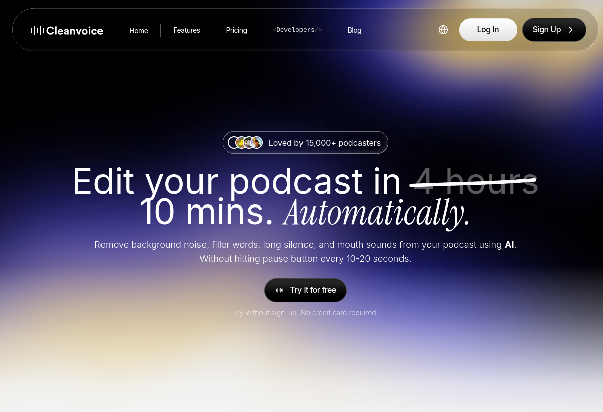 Cleanvoice AI screenshot