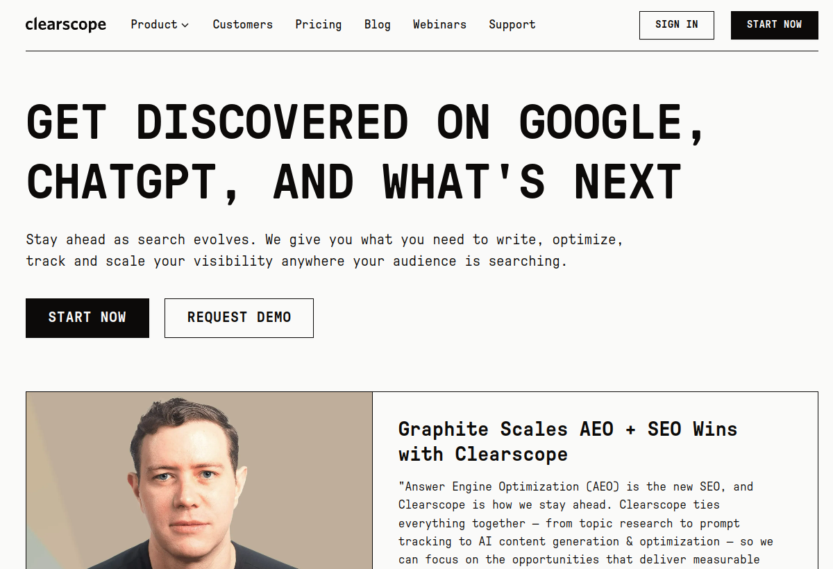 Clearscope screenshot