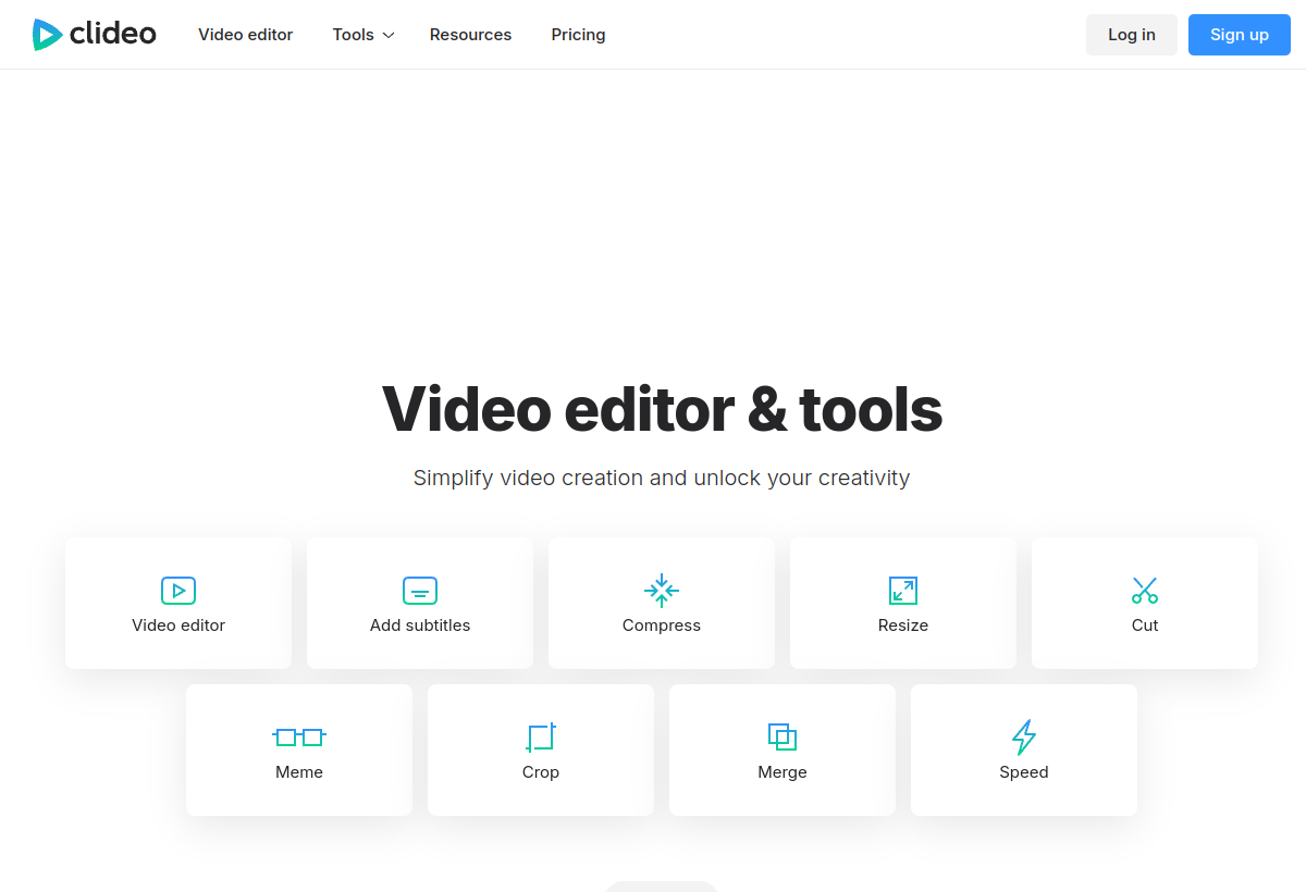 Clideo screenshot