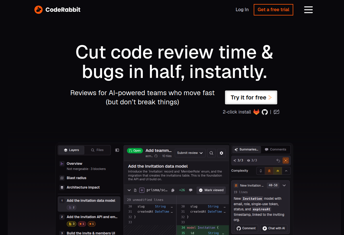 CodeRabbit screenshot