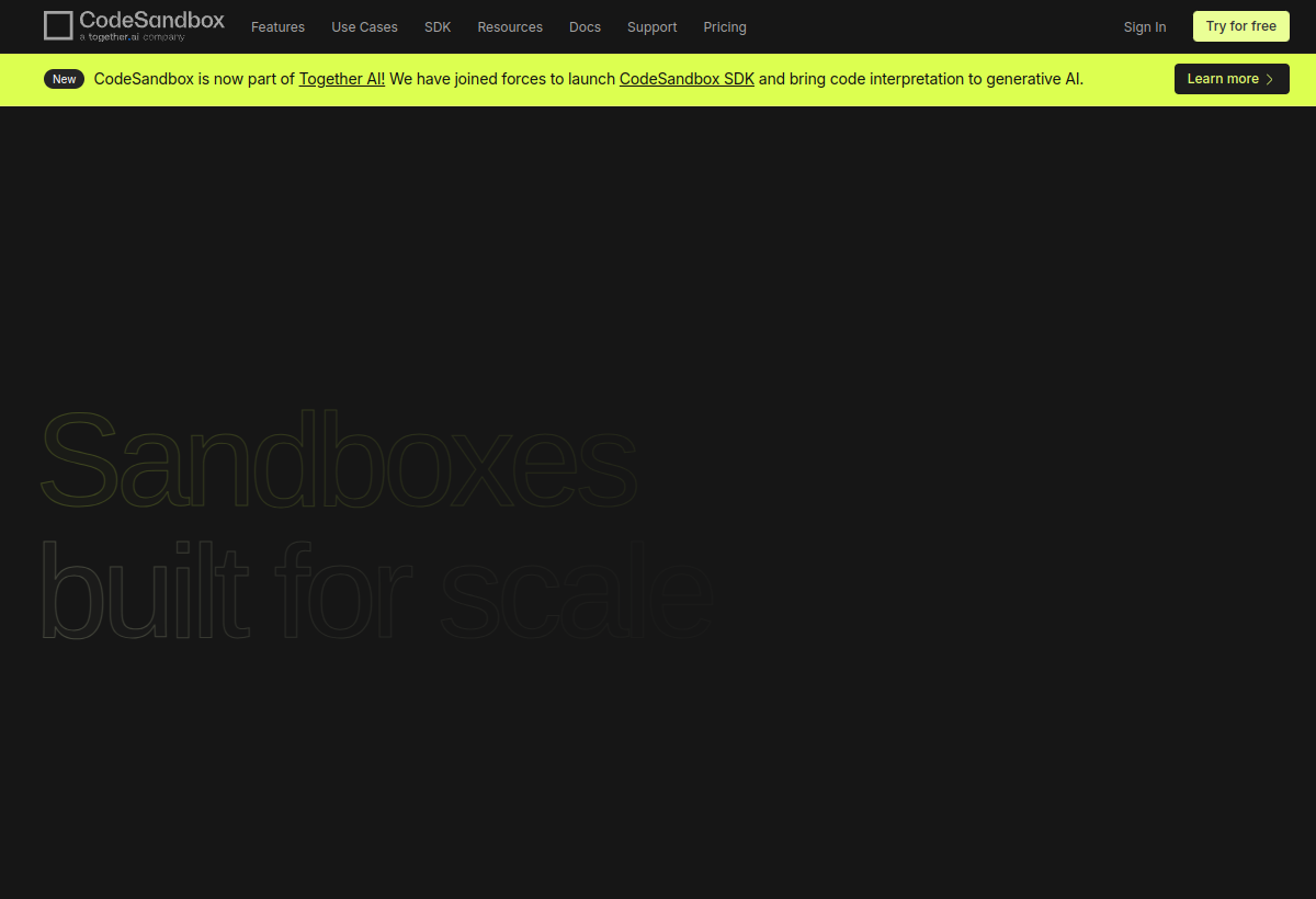 CodeSandbox screenshot