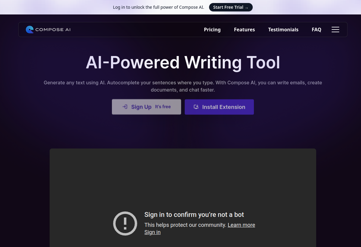 Compose AI screenshot