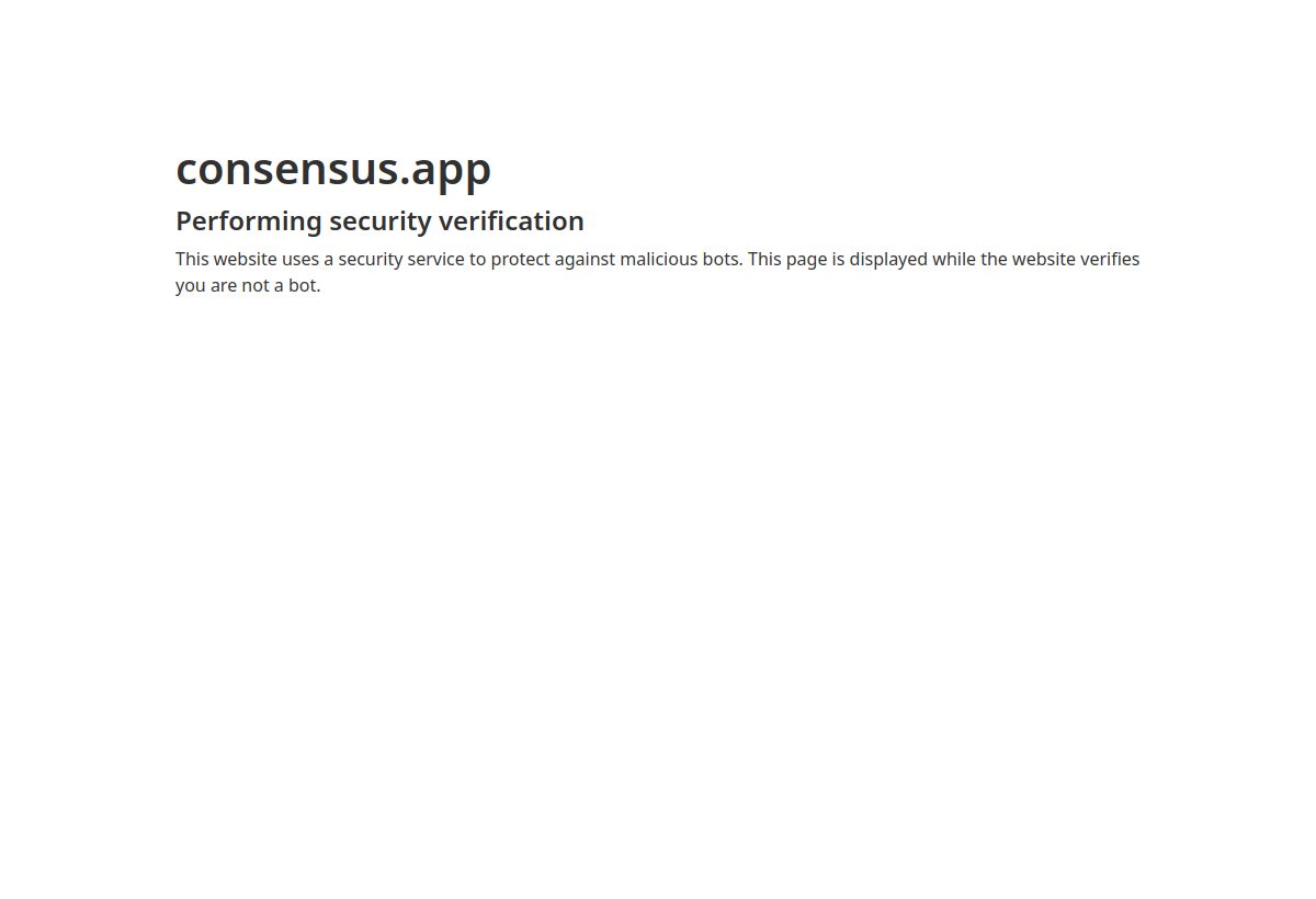 Consensus screenshot