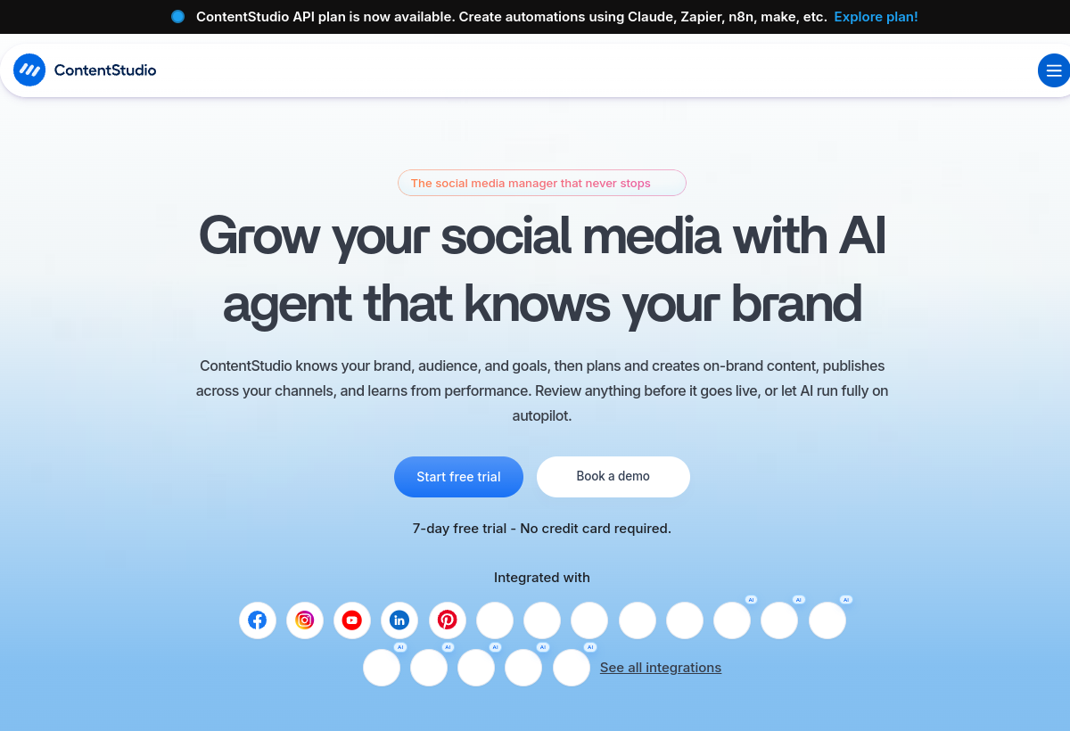 ContentStudio screenshot