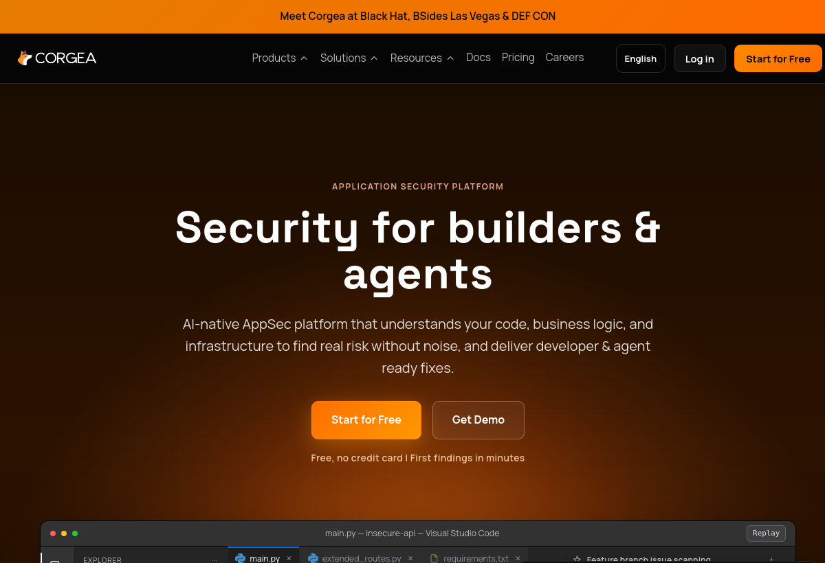 Corgea screenshot