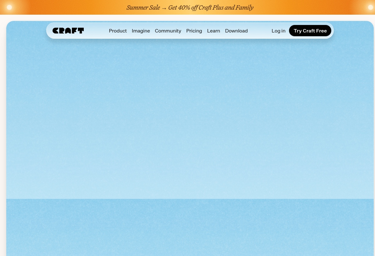 Craft Docs screenshot
