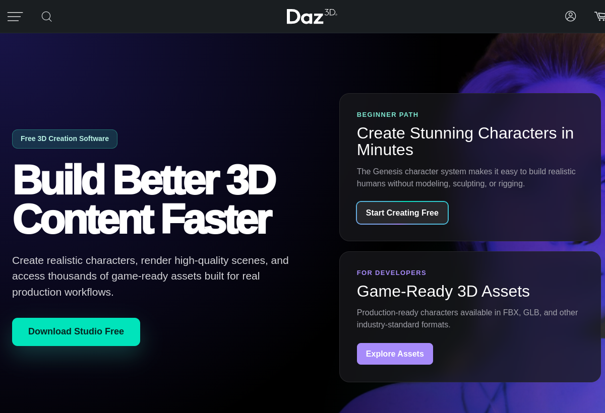 Daz 3D screenshot