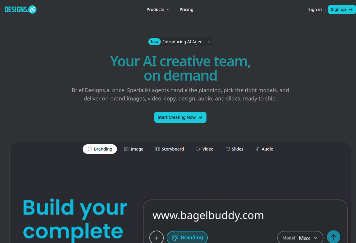 Designs.ai screenshot