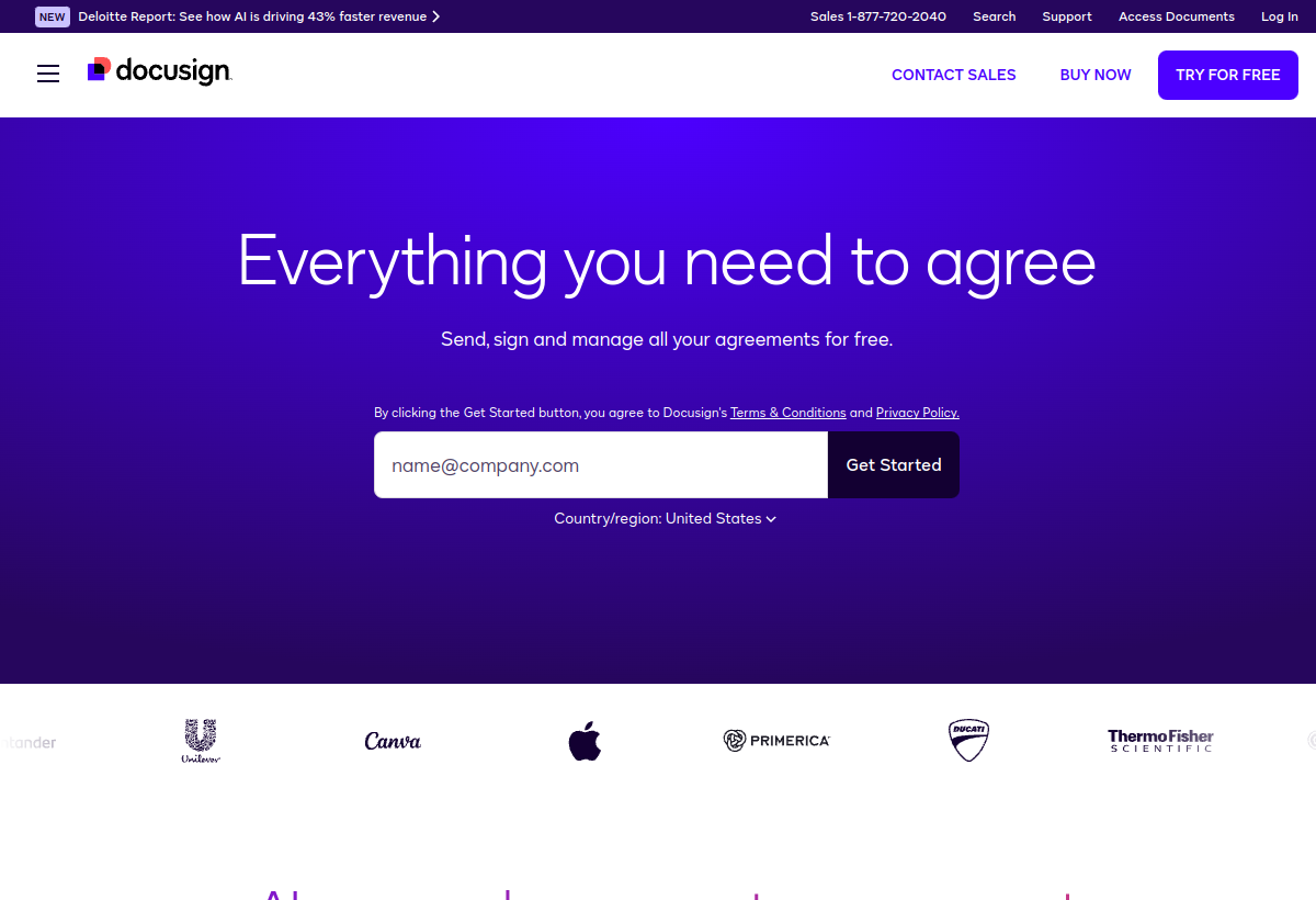 DocuSign screenshot