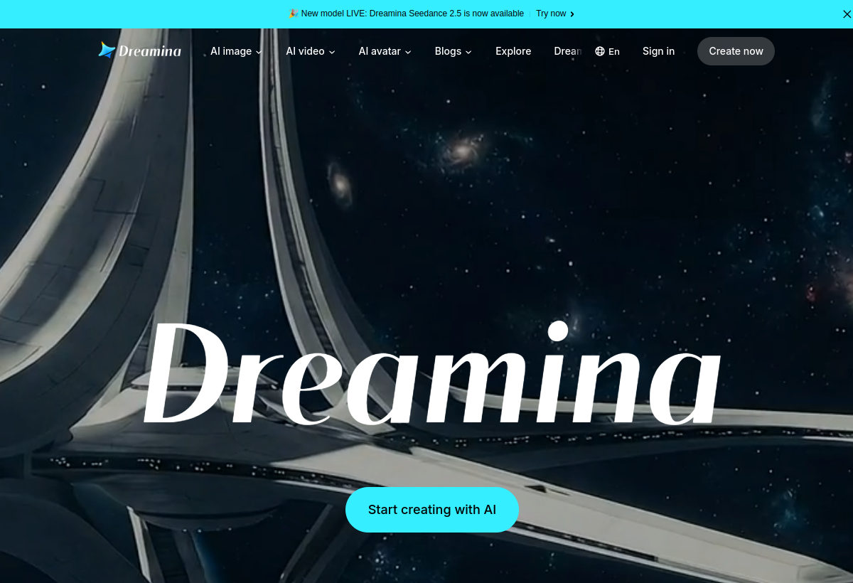 Dreamina screenshot