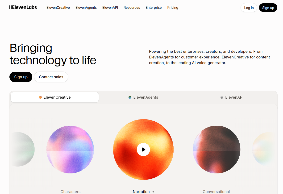 ElevenLabs screenshot