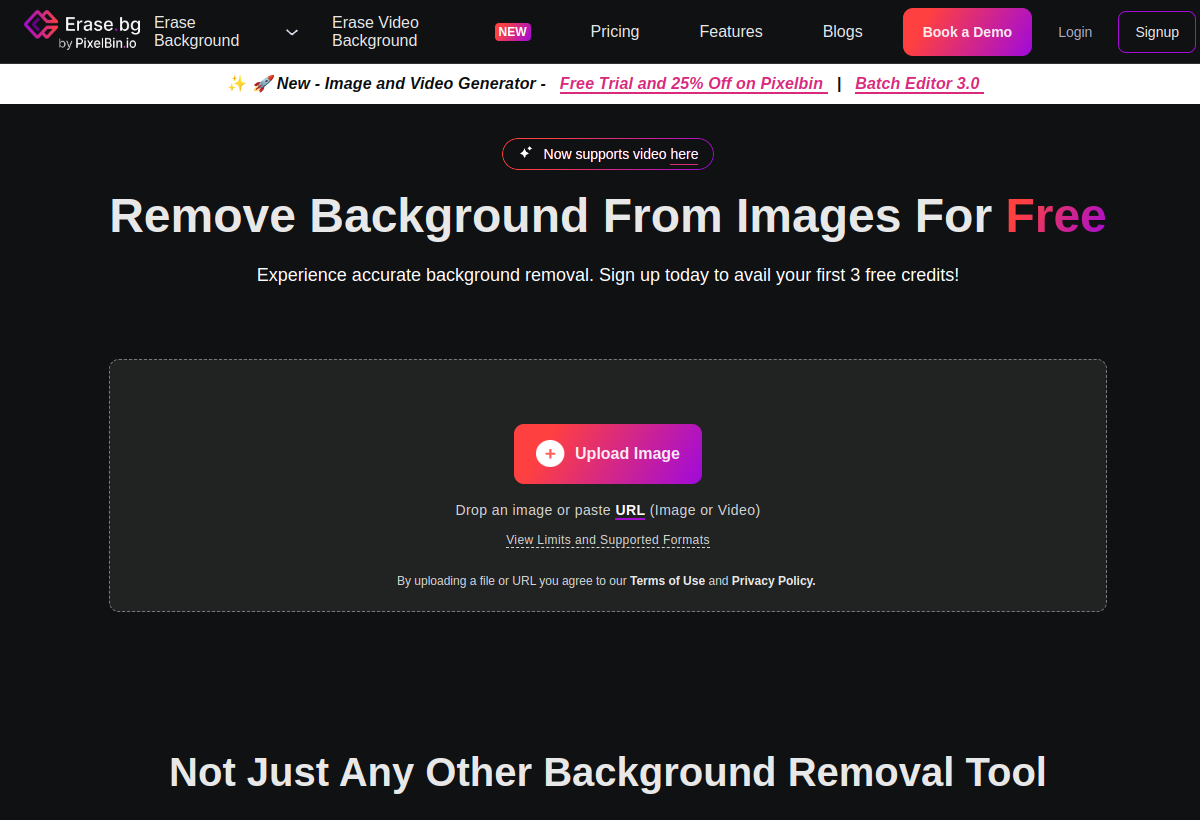 Erase.bg screenshot