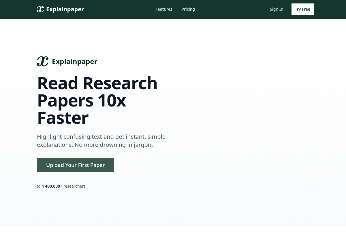 Explainpaper screenshot