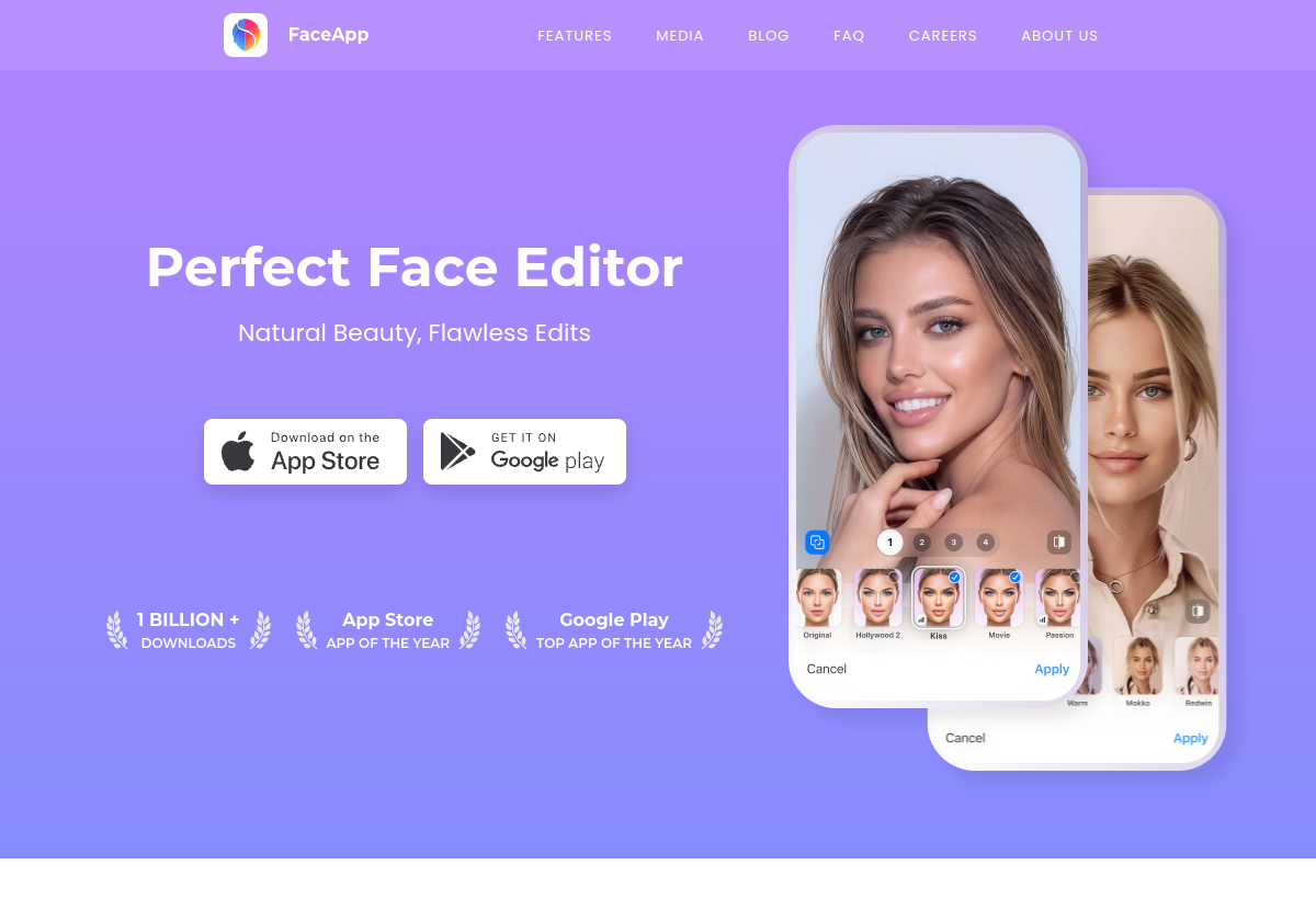 FaceApp screenshot