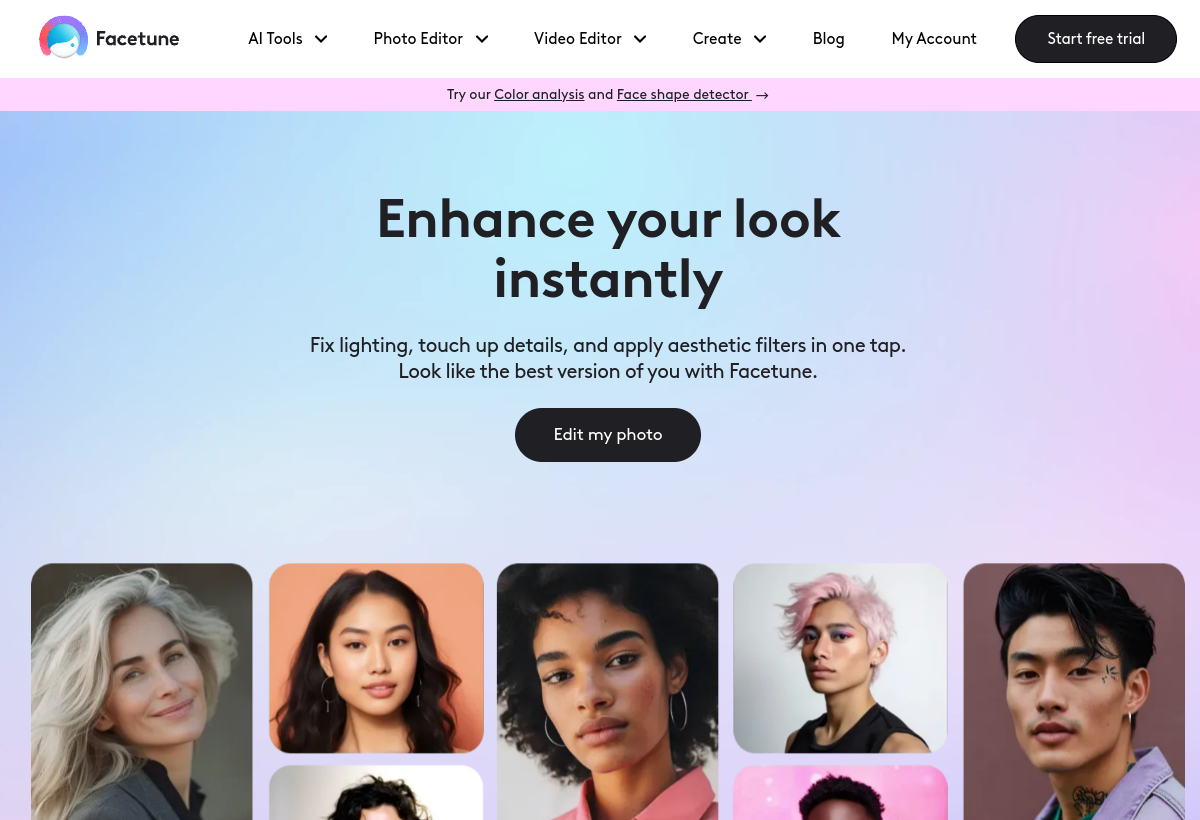 Facetune screenshot