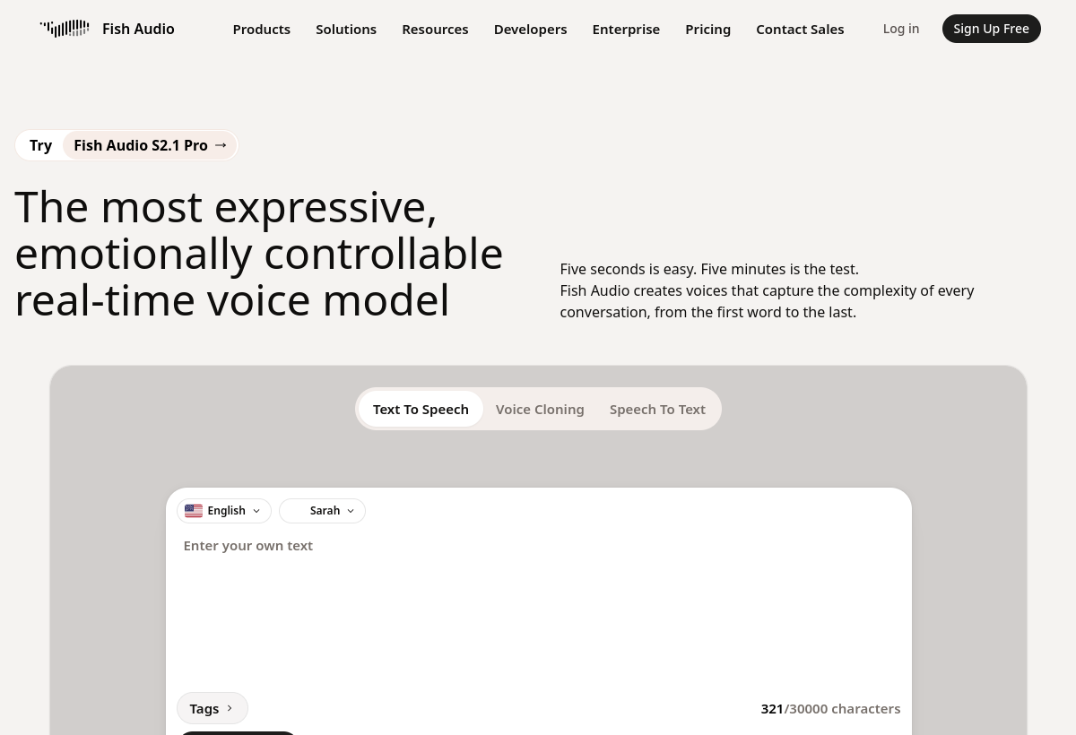 Fish Audio screenshot