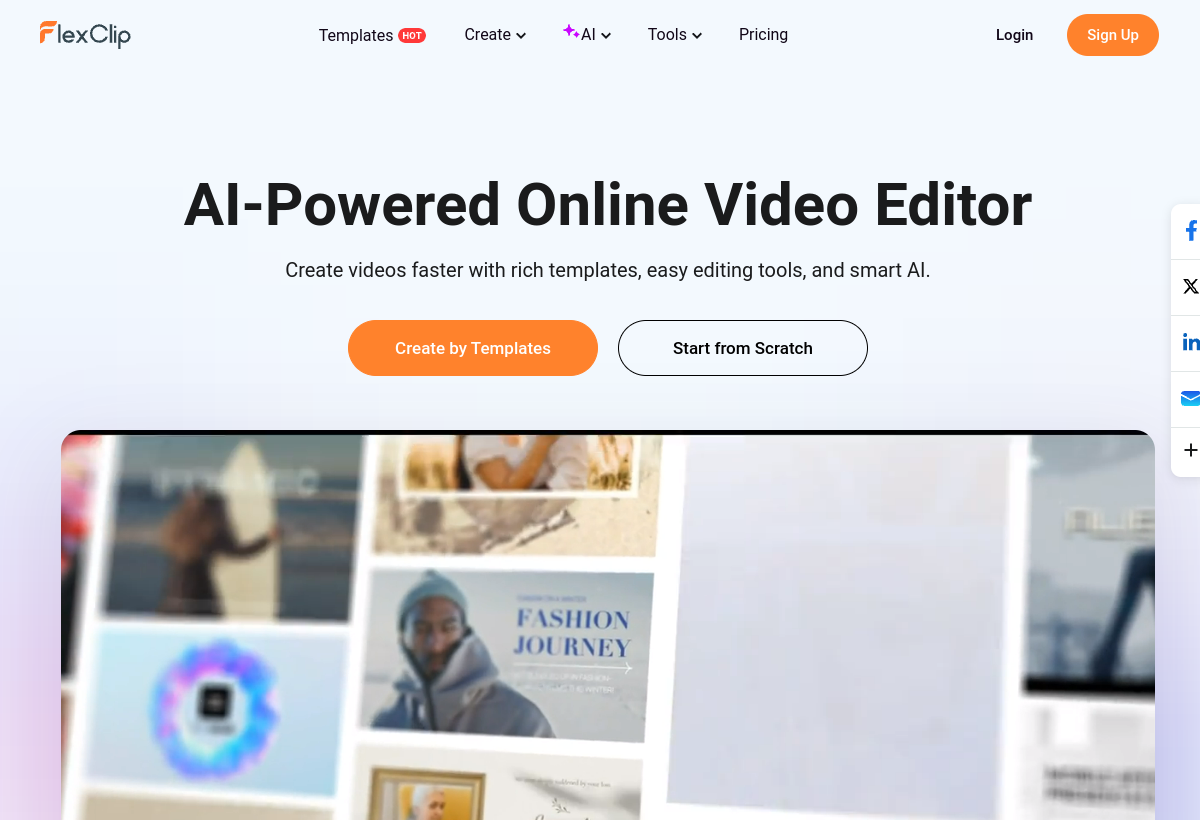 FlexClip screenshot