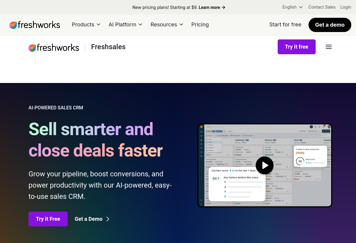 Freshsales screenshot