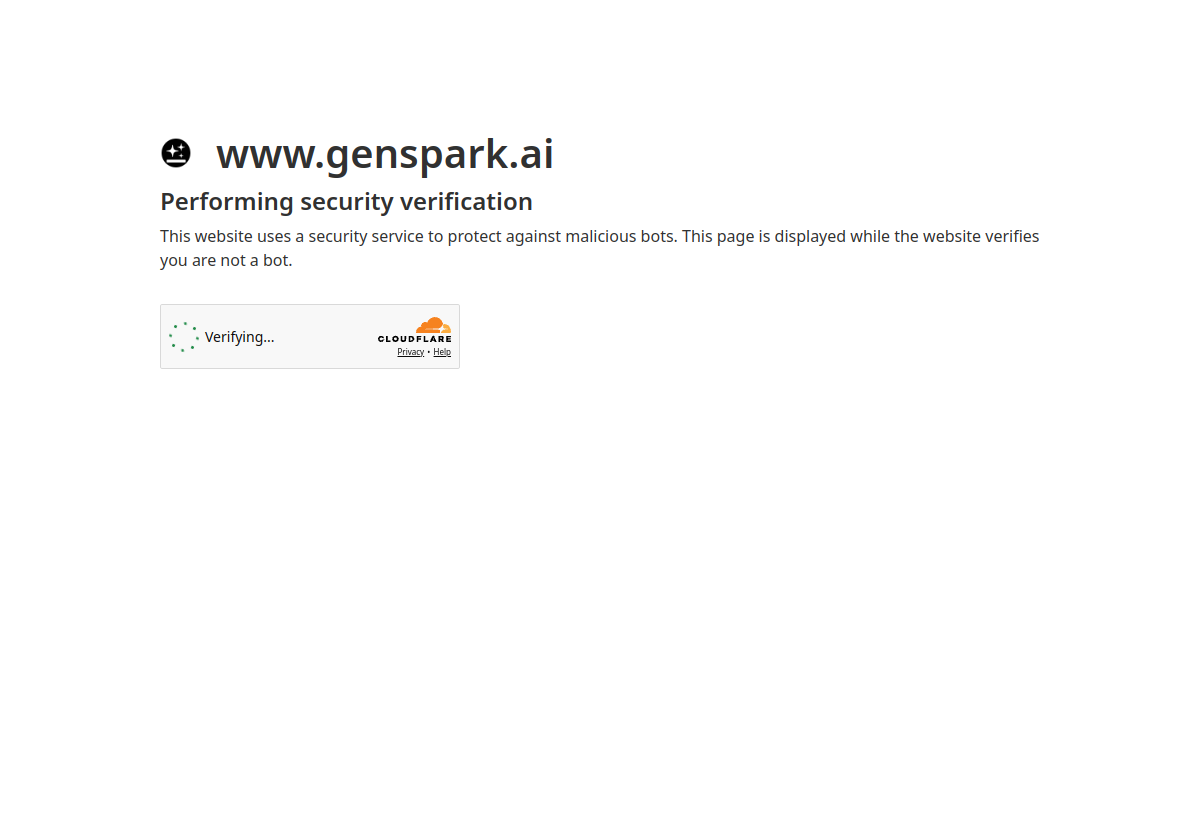 Genspark screenshot