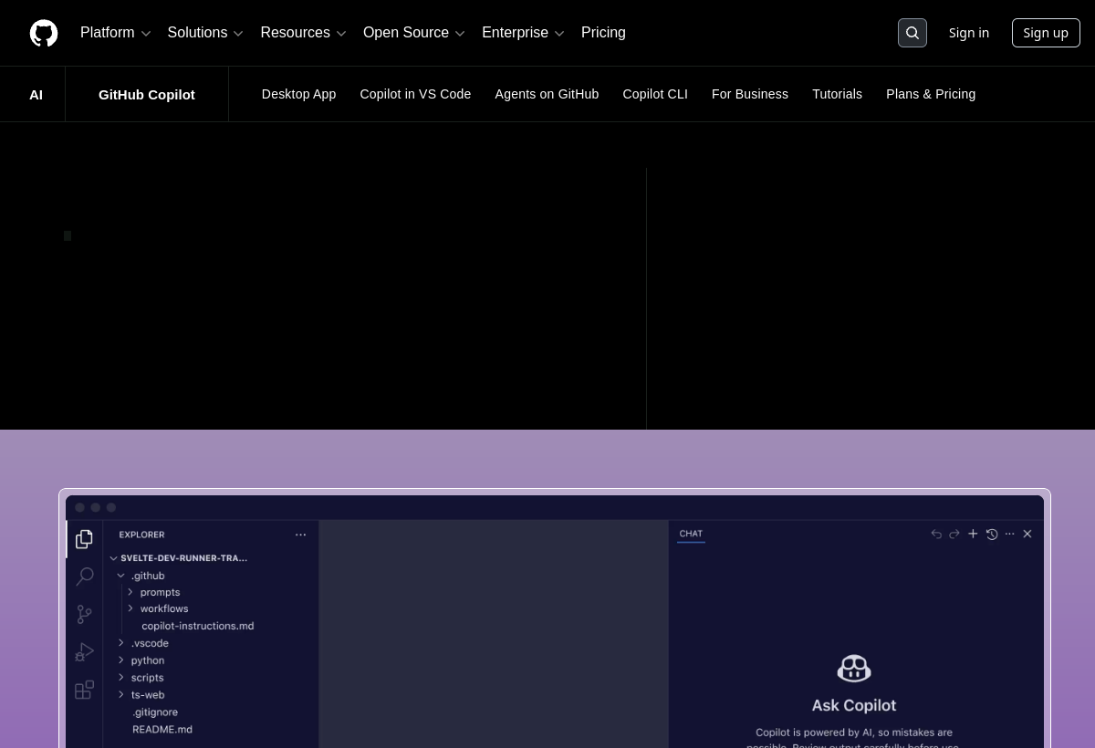 GitHub Copilot screenshot