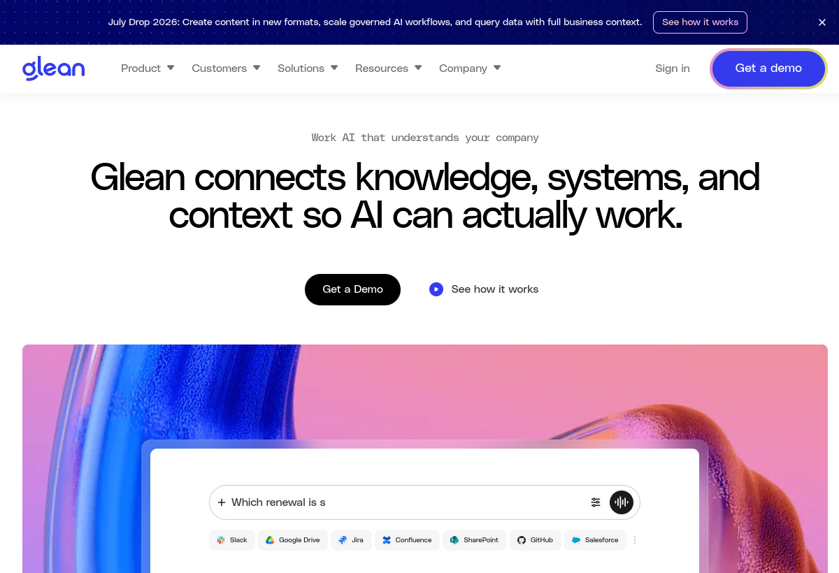 Glean screenshot