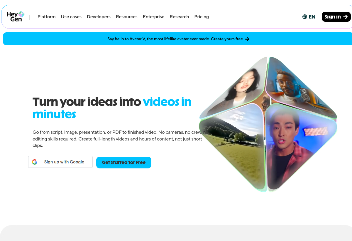 HeyGen screenshot