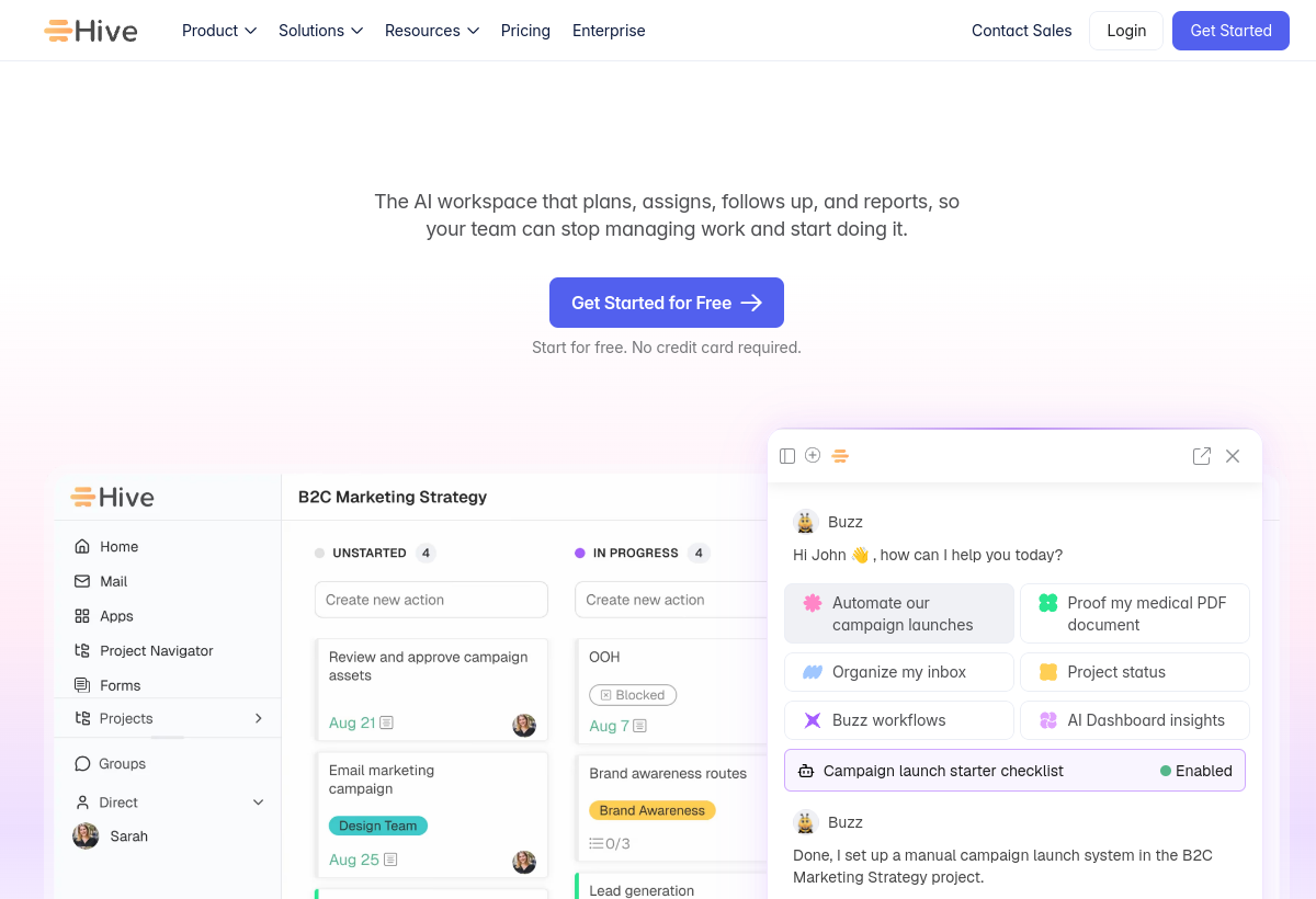 Hive screenshot
