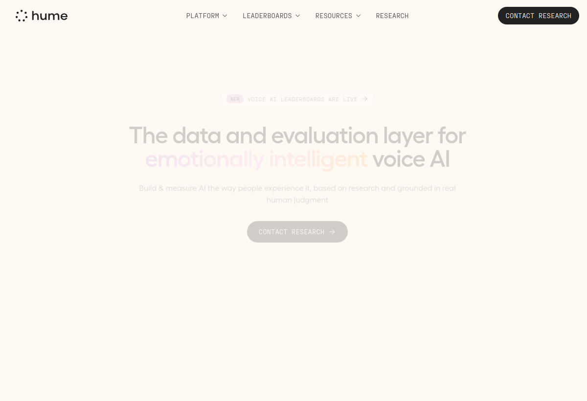 Hume AI screenshot