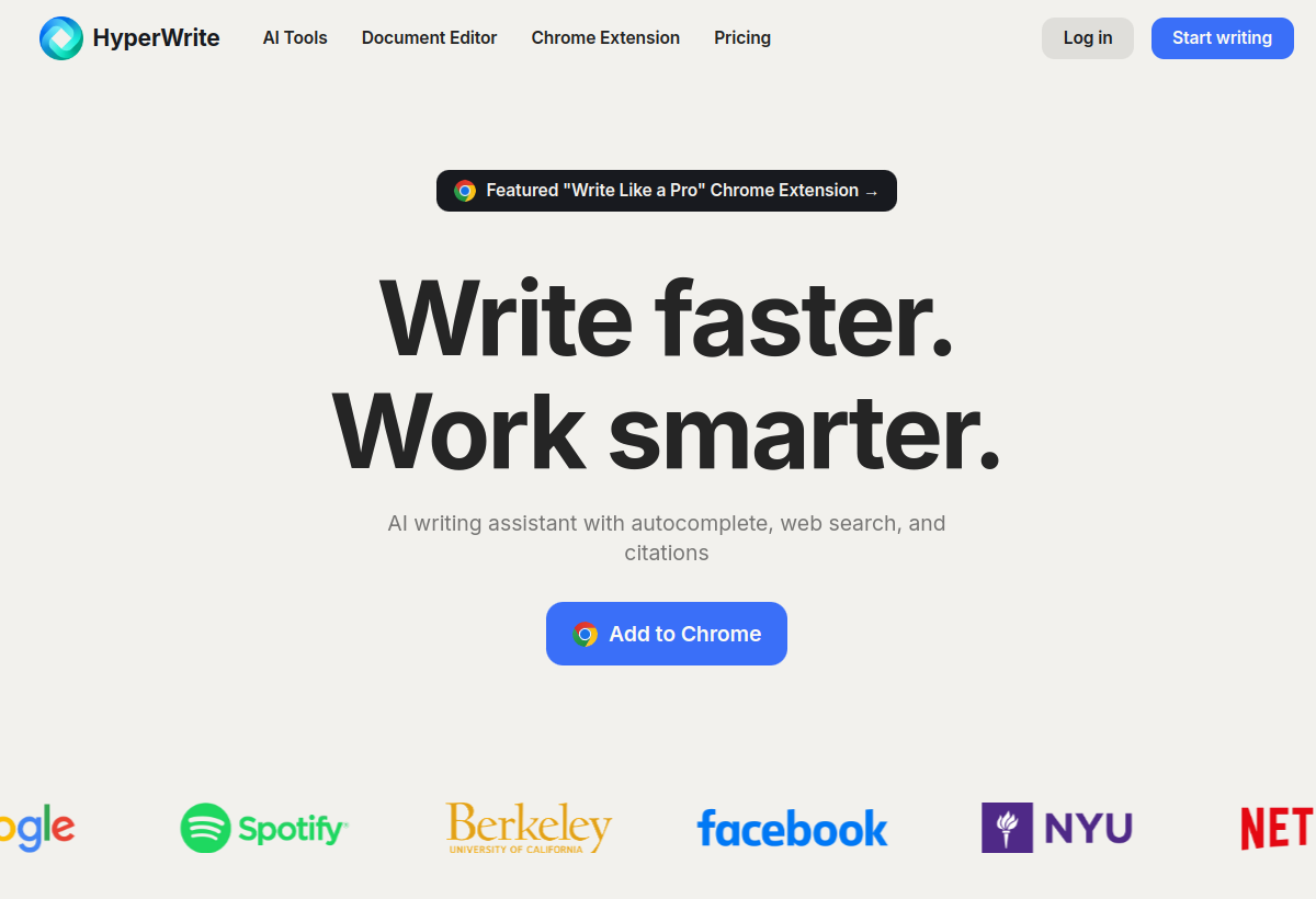 HyperWrite screenshot