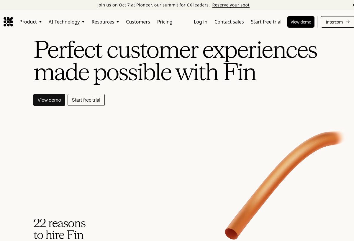 Intercom Fin screenshot