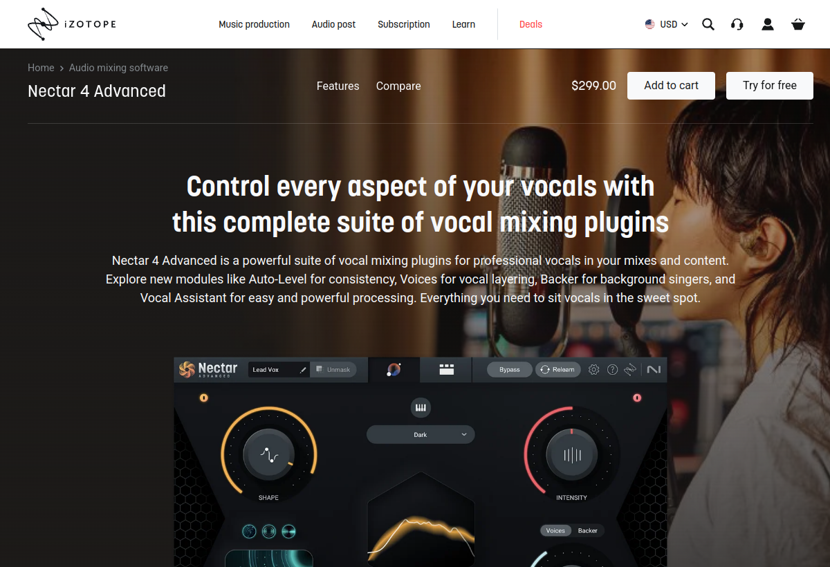 iZotope Nectar screenshot