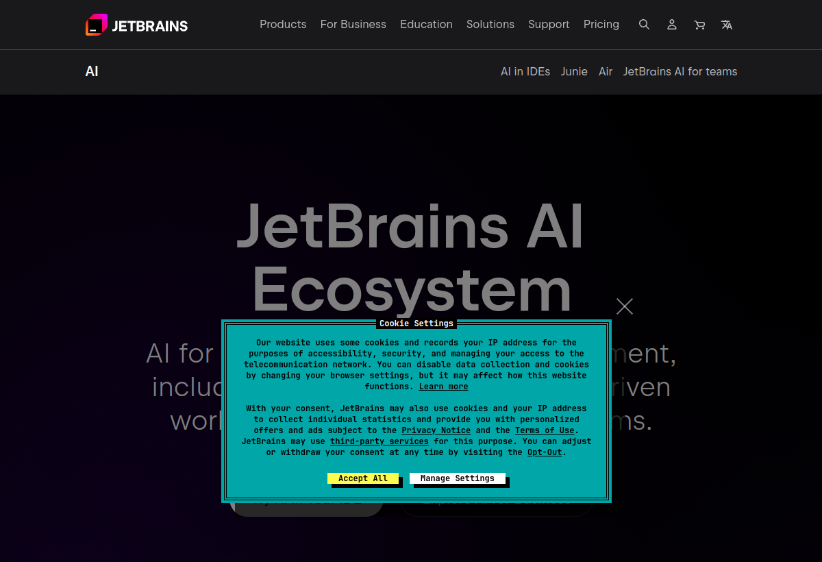 JetBrains AI Assistant screenshot