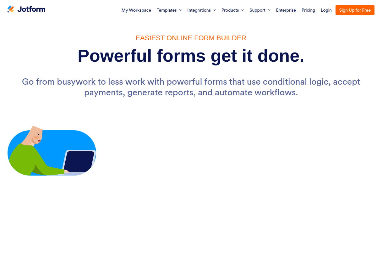Jotform screenshot