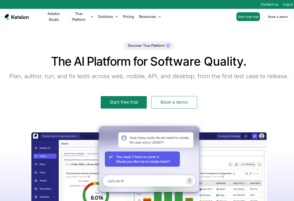 Katalon Studio screenshot