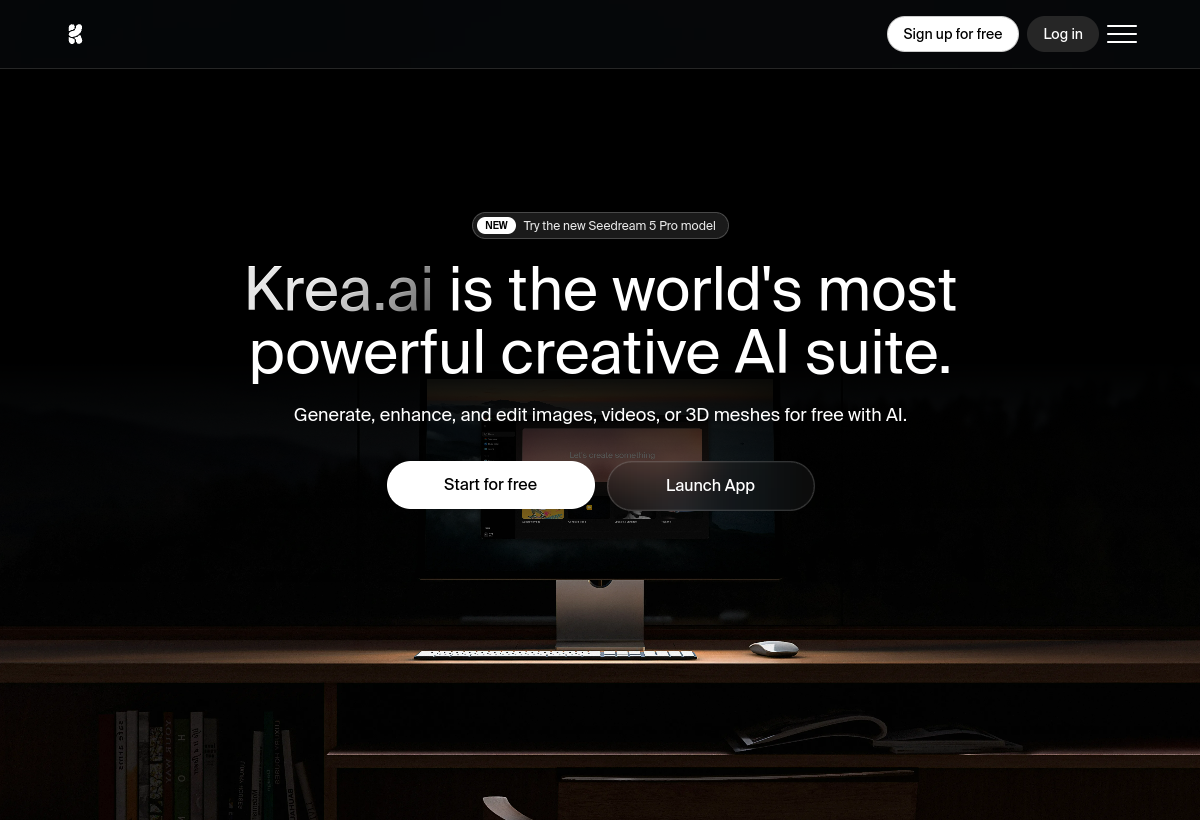 Krea AI screenshot