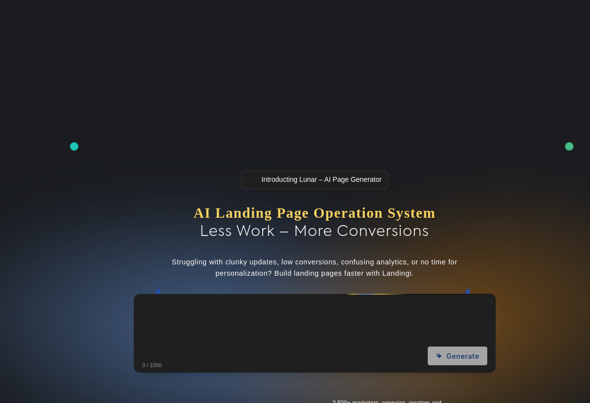 Landingi screenshot
