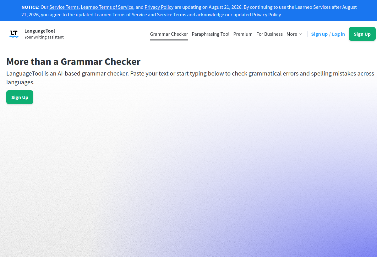 LanguageTool screenshot