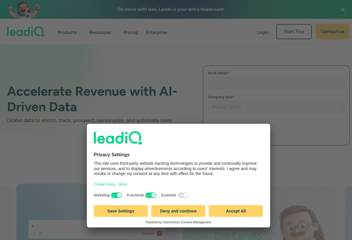 LeadIQ screenshot